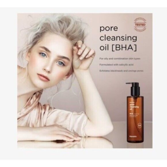 Hanskin Pore Cleansing Oil~BHA~Fresh & Light~Oily Skin~300mL/10.14oz~NEW~SEAL - Picture 7 of 7